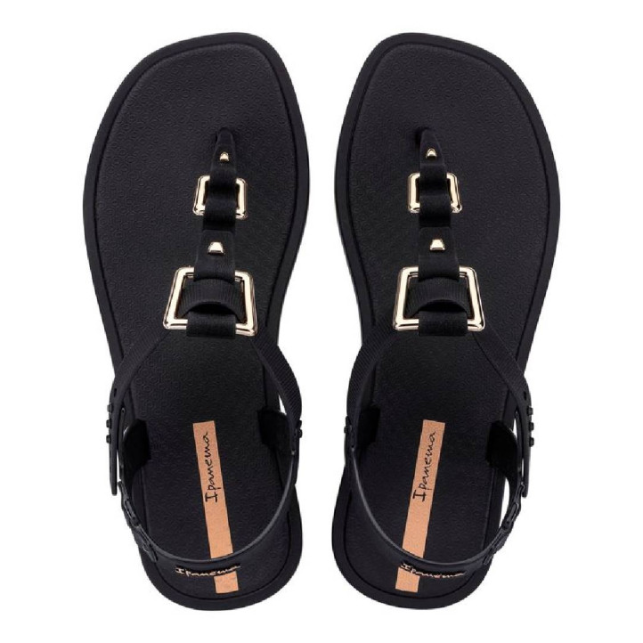 CHANCLAS DE MUJER IPANEMA CLASS URBANE SANDAL FEM BLACK/BLACK/GOLD - Querol online