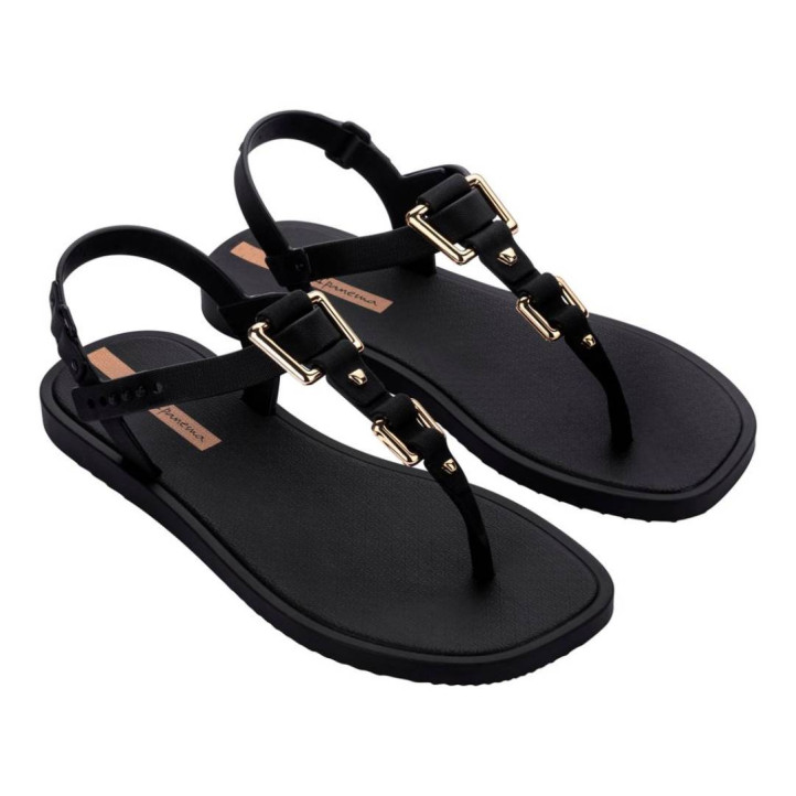 CHANCLAS DE MUJER IPANEMA CLASS URBANE SANDAL FEM BLACK/BLACK/GOLD - Querol online