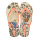 CHANCLAS DE MUJER IPANEMA MARI BLOOM BEIGE/ORANGE/GOLDEN - Querol online