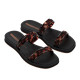 CHANCLAS DE MUJER IPANEMA GLOW TRENDY SLIDE AD BLACK/TURTLE/BROWN - Querol online