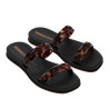 CHANCLAS DE MUJER IPANEMA GLOW TRENDY SLIDE AD BLACK/TURTLE/BROWN