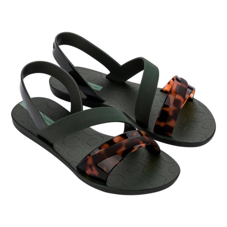 CHANCLAS DE MUJER IPANEMA VIBRANT SANDAL FEM GREEN/TURTLE - Querol online