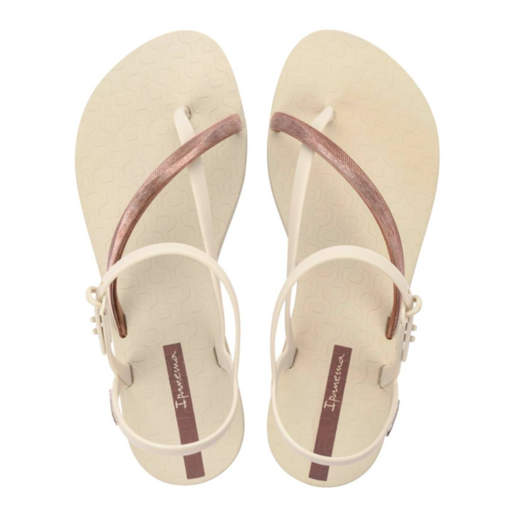 CHANCLAS DE MUJER IPANEMA ELEGANT SANDAL FEM BEIGE/GOLD PINK - Querol online