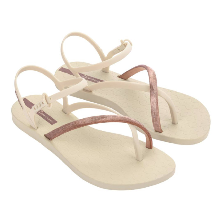 CHANCLAS DE MUJER IPANEMA ELEGANT SANDAL FEM BEIGE/GOLD PINK - Querol online