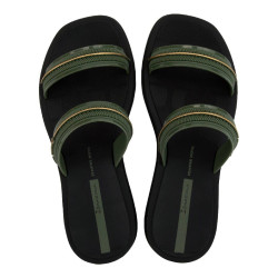 CHANCLAS DE MUJER IPANEMA GLOW SLIDE AD BLACK/GREEN/GOLD - Querol online