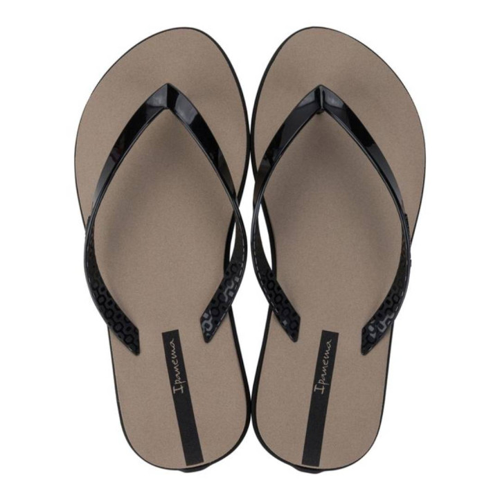 CHANCLAS DE MUJER IPANEMA RIO BLACK/BEIGE - Querol online