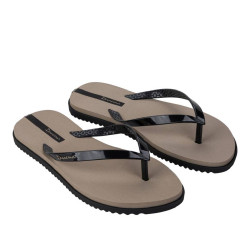 CHANCLAS DE MUJER IPANEMA RIO BLACK/BEIGE - Querol online
