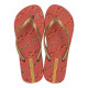 CHANCLAS DE MUJER IPANEMA OASIS FEM RED/GOLD/YELLOW - Querol online