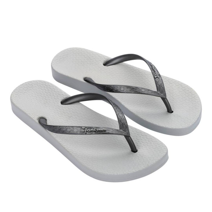 CHANCLAS DE MUJER IPANEMA ANATOMICA TAN FEM CINZA CLARO/PRATA - Querol online