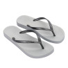 CHANCLAS DE MUJER IPANEMA ANATOMICA TAN FEM CINZA CLARO/PRATA