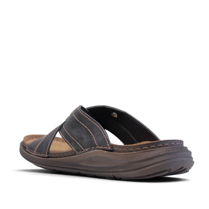 Sandàlies In Blu grises blavoses amb detalls marrons i tires creuades - Querol online