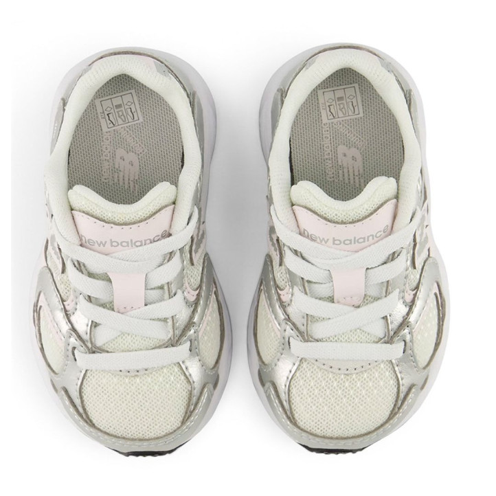 Sabatilles esport New Balance 408 white amb silver metallic i pink nena - Querol online