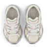 Zapatillas deporte New Balance 408 white con silver metallic y pink niña