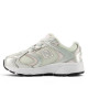 Zapatillas deporte New Balance 408 white con silver metallic y pink niña - Querol online