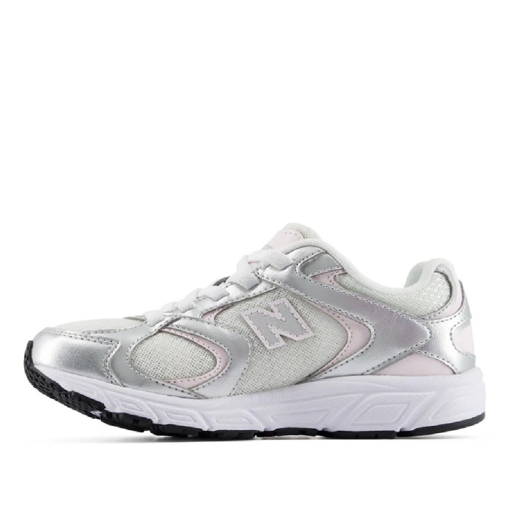 Sabatilles esport New Balance 408 white amb silver metallic i pink nena - Querol online