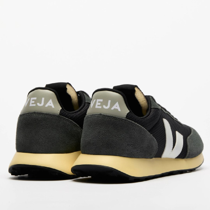 Zapatillas deportivas VEJA Rio Branco II Alveomesh Hombre Black White - Querol online
