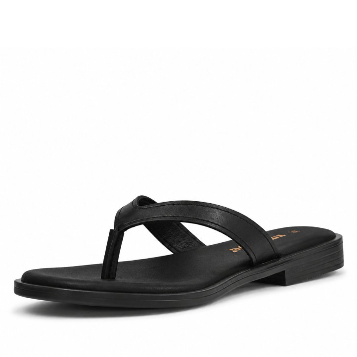 Sandalias planas Redlove Nao negras de dedo - Querol online
