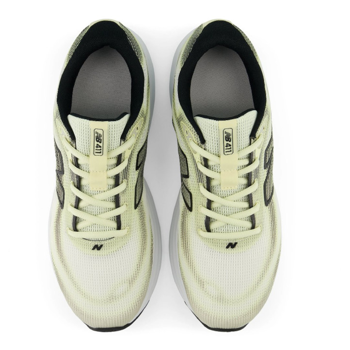 Zapatillas deportivas New Balance 411 v4 blancas y verdes para hombre - Querol online