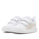 Sabatilles esport Puma Courtflex V3 Glitz blanques amb velcro per a nena - Querol online