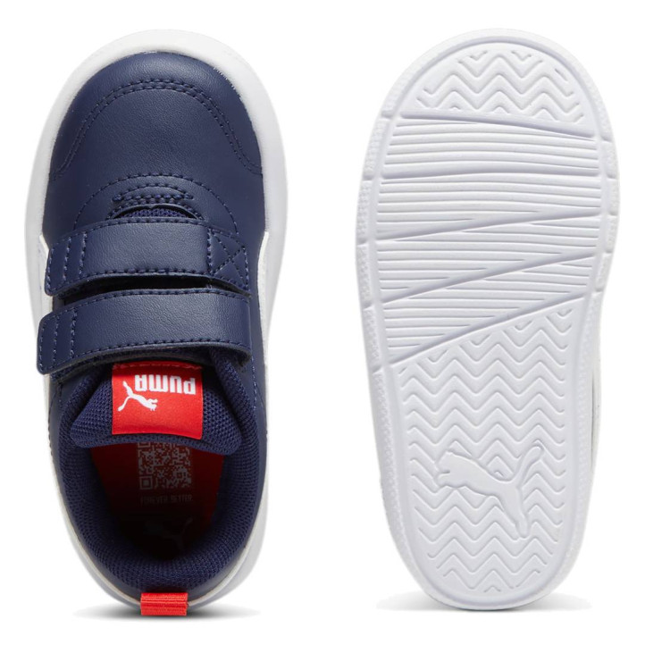 Sabatilles esport Puma Courtflex V3 blau marí amb velcro per a nens - Querol online