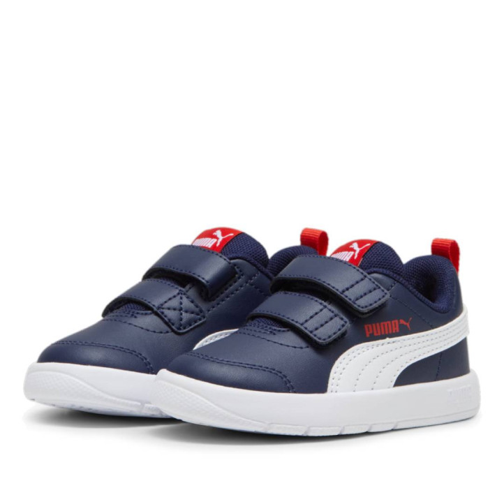 Sabatilles esport Puma Courtflex V3 blau marí amb velcro per a nens - Querol online