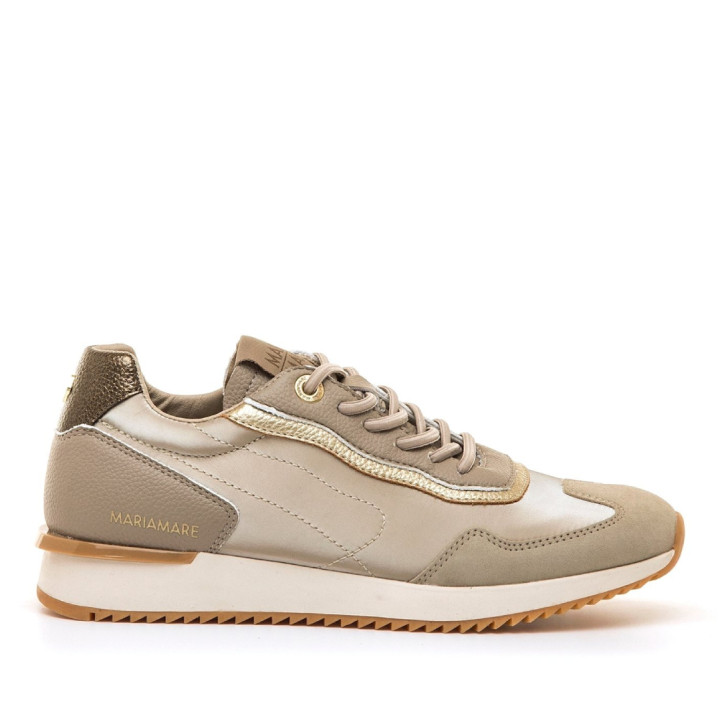 DEPORTIVAS DE MUJER MARIAMARE LIVANA BEIGE 63731 63466 - Querol online