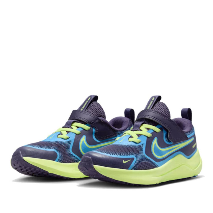 Zapatillas deporte Nike Cosmic Runner azules y lima para niños - Querol online