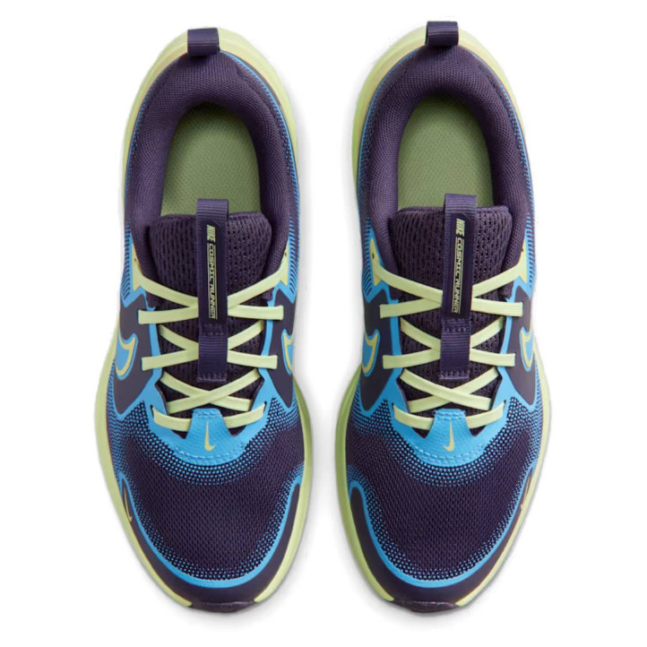 Zapatillas deporte Nike Cosmic Runner azules y lima para niños - Querol online