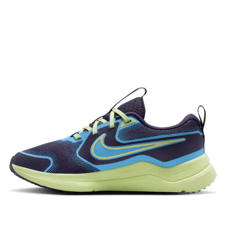 Zapatillas deporte Nike Cosmic Runner azules y lima para niños - Querol online