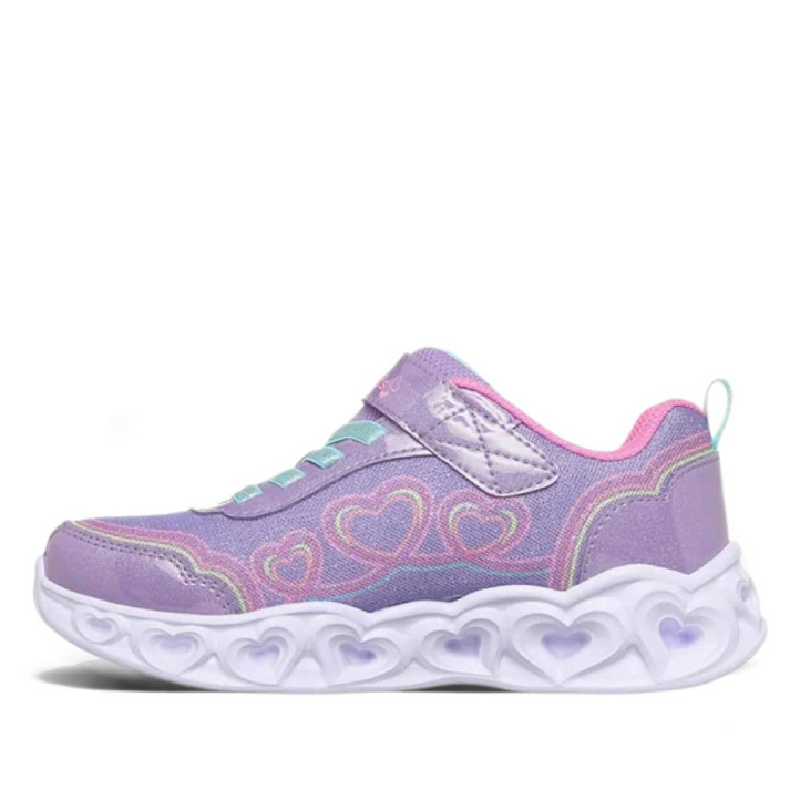 Sabatilles esport Skechers Heart Lights lavanda amb llums per a nena - Querol online