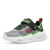 Zapatillas deporte Skechers S-Lights Meteor-Lights 2.0 gris y verde para niño