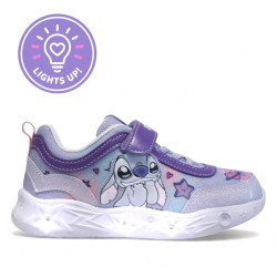 Zapatillas deporte Cerda stitch lilas con luces - Querol online