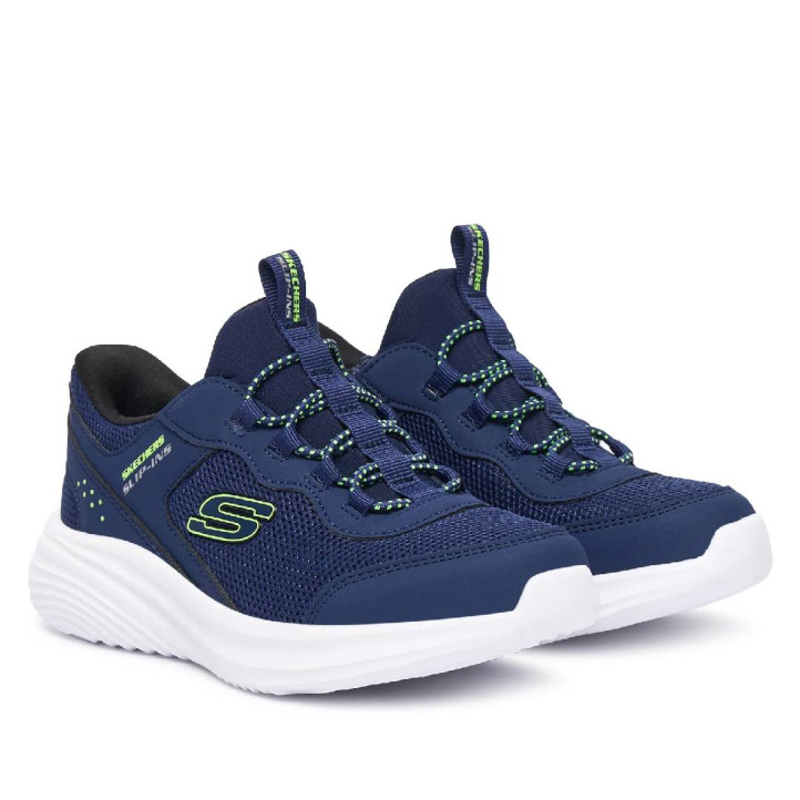 Sabatilles esport Skechers Slip-ins Bounder Pro blau marí per a nens - Querol online