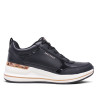 Sabatilles falca Skechers Billion 2 Fine Shine negres amb falca per a dona