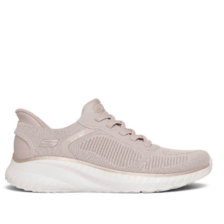 Zapatillas deportivas Skechers Slip-ins BOBS Sport Squad Chaos beige para mujer - Querol online