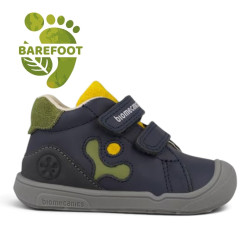 Sabates Biomecanics barefoot primers passos blau marí per a nen