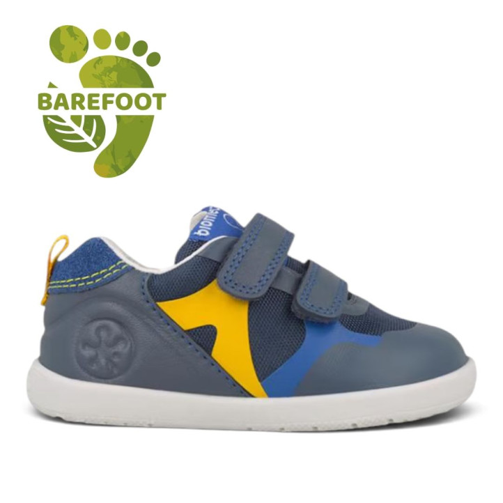 Zapatos Biomecanics barefoot primeros pasos azules para niño - Querol online