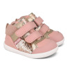 Zapatos Biomecanics barefoot primeros pasos rosa con lentejuelas para niña
