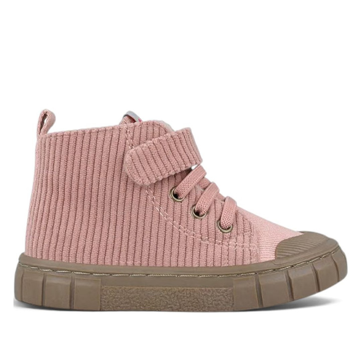 Botins Garvalin barefoot Garvalín HOP HOP de pana rosa per a nena - Querol online