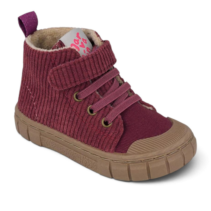 Botins Garvalin barefoot HOP HOP de pana morada - Querol online