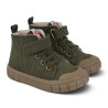 Botines Garvalin barefoot HOP HOP de pana verde kaki