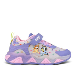 Zapatillas deporte Garvalin Bluey lila con luces - Querol online