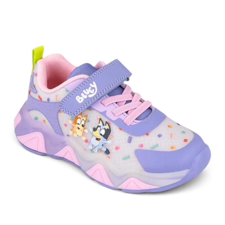 Zapatillas deporte Garvalin Bluey lila con luces - Querol online