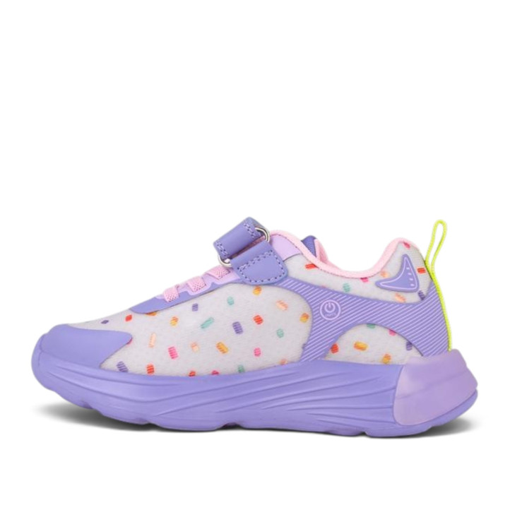 Zapatillas deporte Garvalin Bluey lila con luces - Querol online