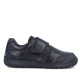 Zapatos colegiales Garvalin de piel negros con velcro - Querol online