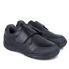 Zapatos colegiales Garvalin de piel negros con velcro