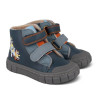 Sabatilles altes Garvalin barefoot Bluey blaus amb velcro
