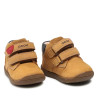 Botines Geox Macchia de piel camel con velcro