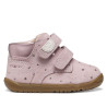 Botines Geox Macchia Girl de ante rosa con velcro