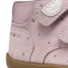 Botines Geox Macchia Girl de ante rosa con velcro